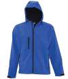 46602 Replay SOL'S Replay Hooded Soft Shell Jacket Royal Blue colour image